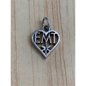 EMT Medical Sterling Silver Jewelry Charm